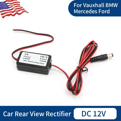 $5.99 • Buy Car Reverse Backup Camera Relay 12v Capacitor Filter Rectifier Box For Rear View