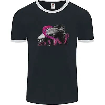 Honey Badger Mens Ringer T-Shirt FotL • £12.49