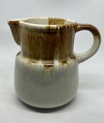 Vintage McCoy Pottery MCM Speckled Drip Graystone Pitcher 6  Tall • $25
