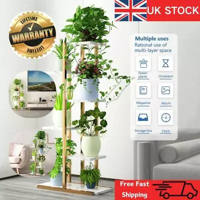 Plant Stand For Indoor Plants Corner Unit Plant Shelf Flower Metal Large 7 Pot • £21.99