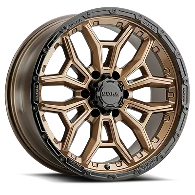 20x9 Ultra 126BZ Warmonger 6 Bright Bronze W/ Black Lip Wheel 6x5.5 (-12mm) • $312.97