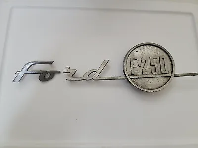 Vintage 1955 Ford F250 Side Hood Emblems RARE • $179.99