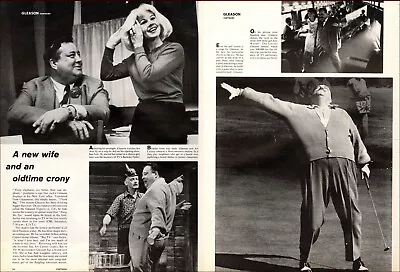 1961 Vintage Article JACKIE GLEASON Away We Go-Again  Sue Ann Langdon 081919 • $9.50