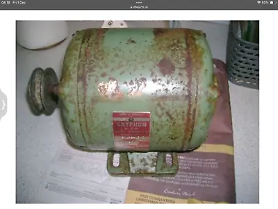 SINGLE PHASE LATHE MOTOR “GRYPHON BROOK “  USED. Cash On Collection • £45