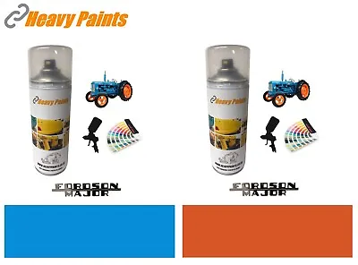 Fordson Major Tractor Orange & Blue Enamel High Endurance Paint 400ml Aerosols • £44.75
