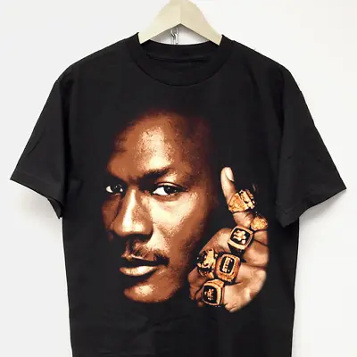 MICHAEL JORDAN T-SHIRT Vtg Rap Tee Kanye West Vlone 90s Dennis Rodman Bulls Ftp • $24.65