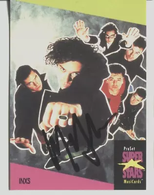 INXS Original Singer MICHAEL HUTCHENCE  Signed AUTOGRAPH 9868 • $4.25