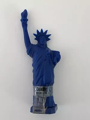 Vintage PATRIOTIC JULY 4TH PLASTIC STATUE OF LIBERTY CANDY CONTAINER HONG KONG! • $10.95