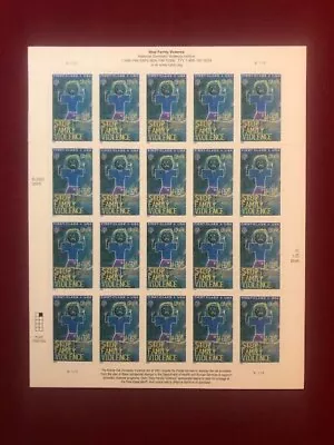 Scott #B2: Stop Family Violence MNH Sheet Of 20. • $0.01