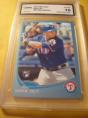 Mike Olt Texas Rangers 2013 Topps Blue # 87 Rookie  Rc Graded 10 • $1.88
