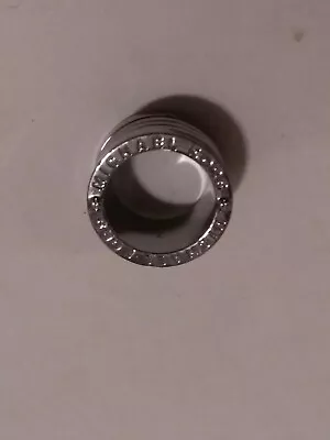 Michael Kors Ring Size 7 Woman Jewelry Designer Barrel Silver Plate Fashion • $31.50