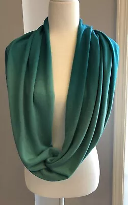 Cejon Teal Ombre Infinity Scarf Acrylic • $9.99