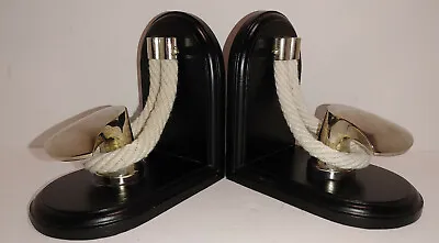 Nautical Boat Dock Cleat & Rope Bookends  • $15