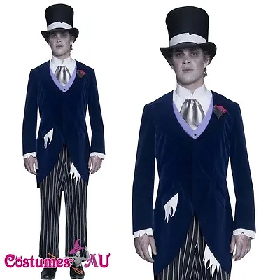 £27.52 • Buy Mens Gothic Manor Groom Costume Halloween Corpse Party Walking Dead Fancy Dress