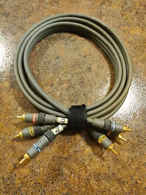 Monster Standard Interlink 100 RCA Stereo Audio Cable 6.5 Ft (2M) Gold Plugs • $15