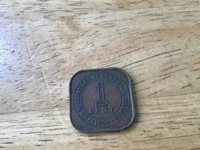 £1 • Buy 1 Cent Square Coin Malaya 1939  George V1