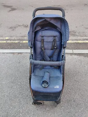 £80 • Buy Britax Römer B-Agile M Stroller Pushchair, Birth To 4 Years (22kg), Navy Ink