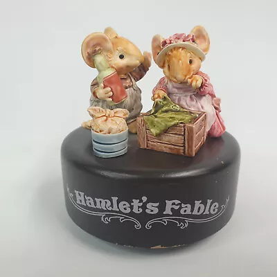 Vintage Enesco Hamlet's Fable Musical Box Mouse Mice • $79.95