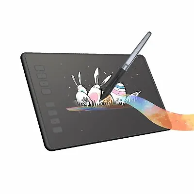 $71.99 • Buy HUION H950P Graphics Drawing Tablet Battery Free Pen Stylus 8192 Tilt Function