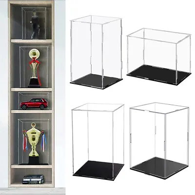 Acrylic Display Case Clear Show Box Dustproof Model Toy Car Figures Protector • $18.32