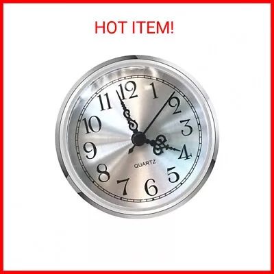 Mini Clock Insert 3-1/2 Inch (90 Mm) Round Quartz Clock Fit-up Movement Miniatur • $13.59