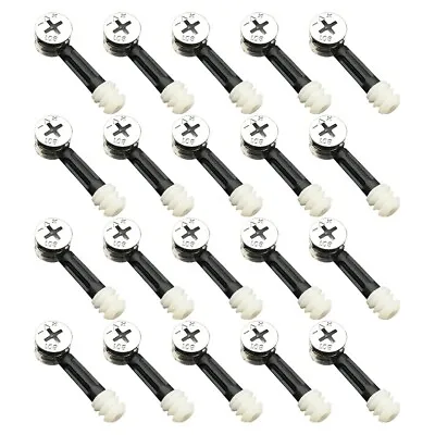 Multi Purpose And Rust Resistant Nut Connector Bolt For Clothing Cabinet 20pc • £12.89