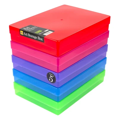 £23.99 • Buy WestonBoxes A4 Storage Box For Paper, Card And Craft Items - 3.6 Litre Volume