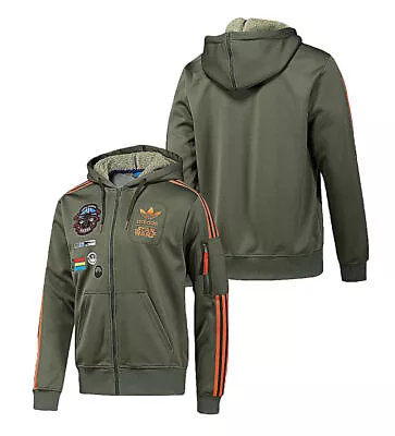 Adidas Star Wars Hoodie Jacket X Wing Han Solo Millennium Falcon Mandalorian M-XXL • $140.61