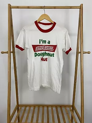 $89.96 • Buy VTG 80s Krispy Kreme I'm A Doughnut Nut Ringer Paper Thin T-Shirt Size M