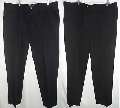 44x32 Dark Gray Brown Comfort Expandable Stretched Elastic Waist Men Dress Pants • $16.90