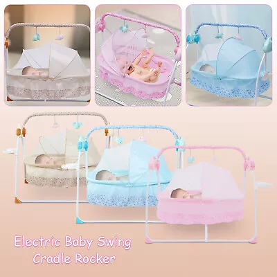 Electric Baby Bouncer Swing Chair Cradle Rocker Seat Bouncy Rocking Musical Toy • £75