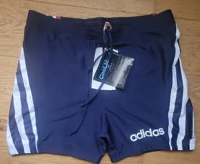 Vintage Adidas Shorts Running Gum Shiny Tight Fitting L XL (A13) • £24.99