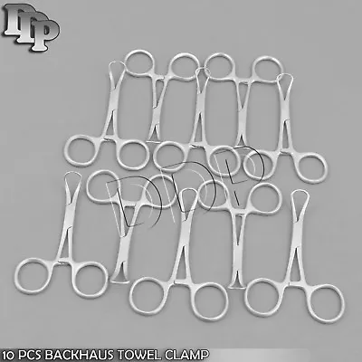 10 Pcs Backhaus Towel Clamp 3.5  Surgical Medical New • $13.90