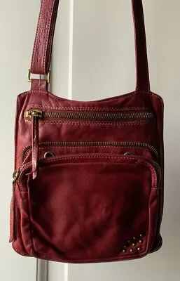 Marco Buggiani Made In Italy Red Leather Crossbody • $48