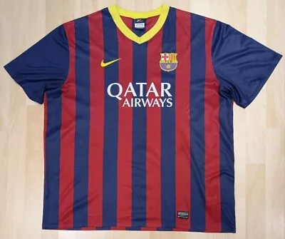 £19.98 • Buy FC Barcelona FCB 2013-2014 Home Football Shirt Nike Size XXL Pit To Pit 27 