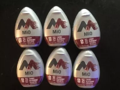 6 Bottles Mio CHERRY BLACKBERRY Liquid Water Enhancer 1.62 FL OZ BB 3/2024 • $17.99