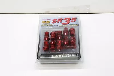 Wheel Mate Muteki SR35 Close End Lug Nuts W/ Lock Set - Red 12x1.50 35mm • $70