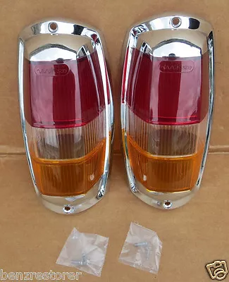 Amber Taillight With Chrome Fits Mercede W121 W120 190sl Ponton OEM Equivelant • $345