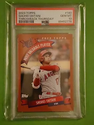 2023 Topps Throwback Thursday 2002 Shohei Ohtani MVP Angels #140 PSA 10 • $19.99