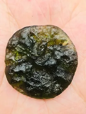 Meteorite Moldavite Green Impact Fragment Meteor Stone Space Asteroid+coa 37ct • $0.99