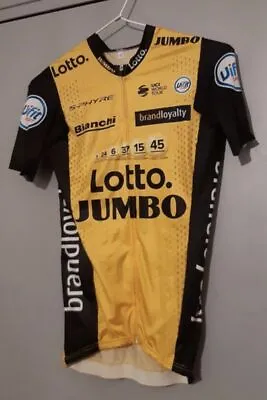 Lotto NL Jumbo 2018 Worn By Neilson Powless Rookie Netherlands USA Cycling Shirt • $107.62