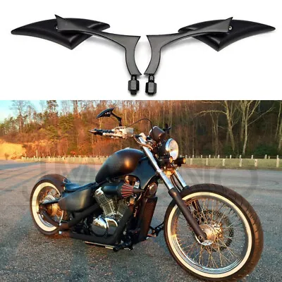 Black Blade Motorcycle Mirrors For Honda Shadow VLX 600 VT600 VTX1300C VTX1800C • $31.79