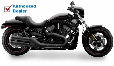 $730.95 • Buy Supertrapp Black Slip-On Mufflers Eaxhaust Pipes Harley Street Night V-Rod