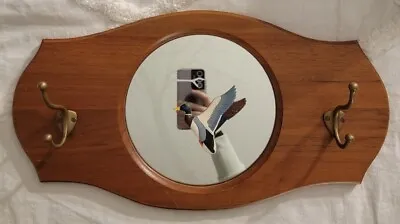 Vtg. Culbertson Ltd. Covington LA Mirror With Hand Painted Duck And Hooks • $115