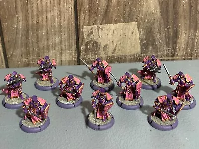 A9258 Hordes Warmachine Protectorate Menoth Exemplar Errants Painted Based • $50