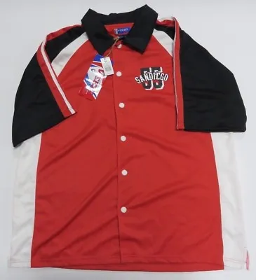 NOS With Tags SAN DIEGO Veezo Snap Up Shirt Baseball Jersey Adult Size X-Large • $23.96