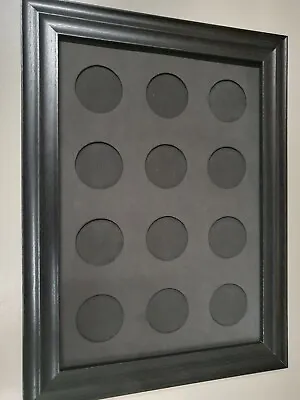 Display Frame For Coins O/A Size Is  11  X 14 ..( 12 X 42mm Holes ) • £17