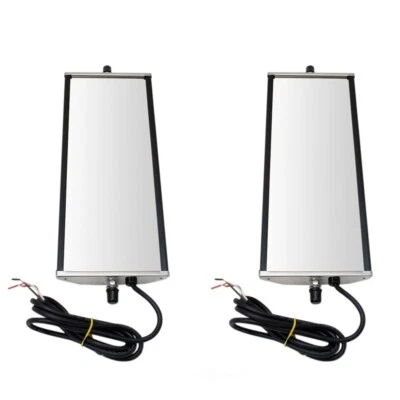 $64.82 • Buy 16  X 6  Stainless Steel West Coast Mirror Pair Heated Signal For HD Semi Truck