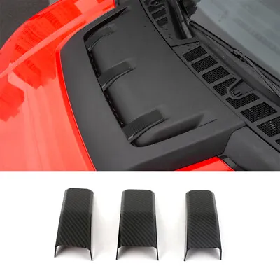 Hood Scoop Air Vent Cover Trim Decor For Ford F150 Raptor 2021-2023 Carbon Fiber • $21.39