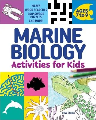 Marine Biology Activities For Kids Mazes Word Searches Crossw... 9781685395674 • £10